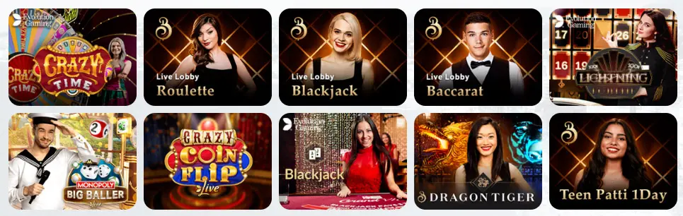 Giochi da casinò live PLANET 7 CASINO