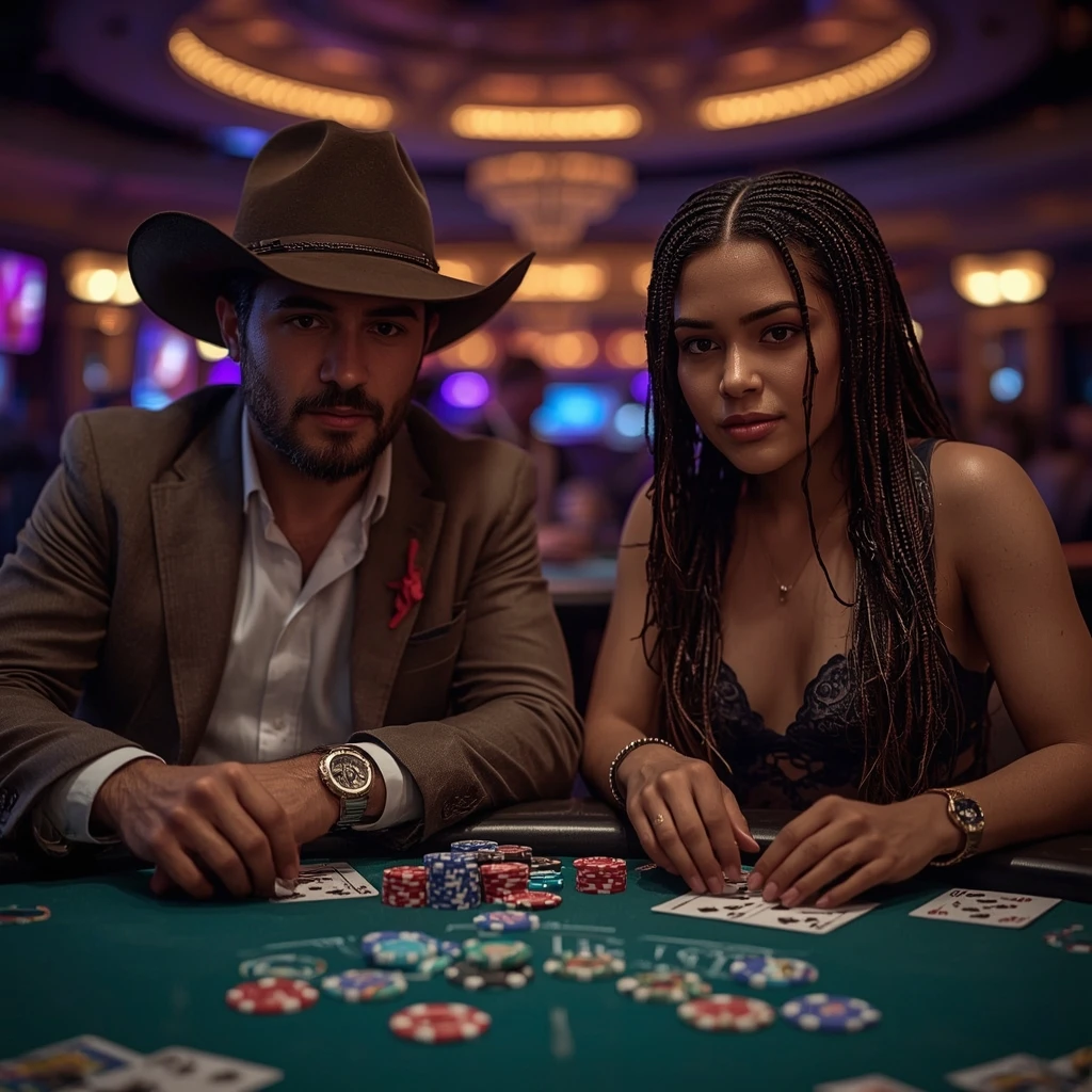 foto di due giocatori di poker PLANET 7 CASINO