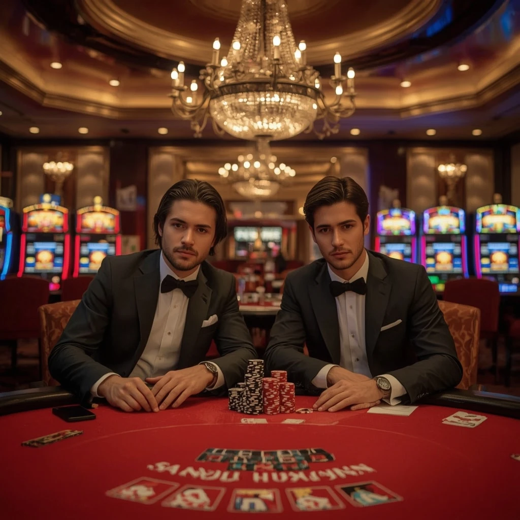 Due giocatori di poker al PLANET 7 CASINO